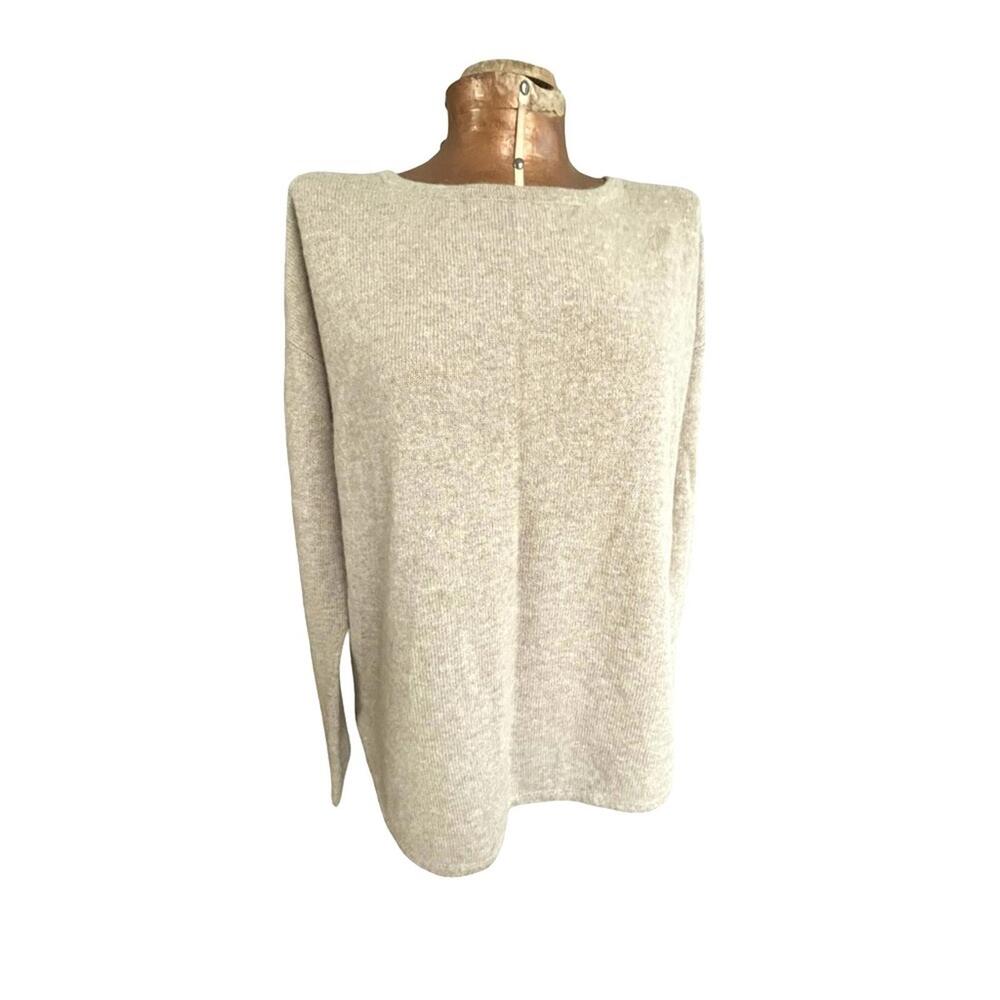 NWT 100% Cashmere Griffen Oatmeal Sweater Size S